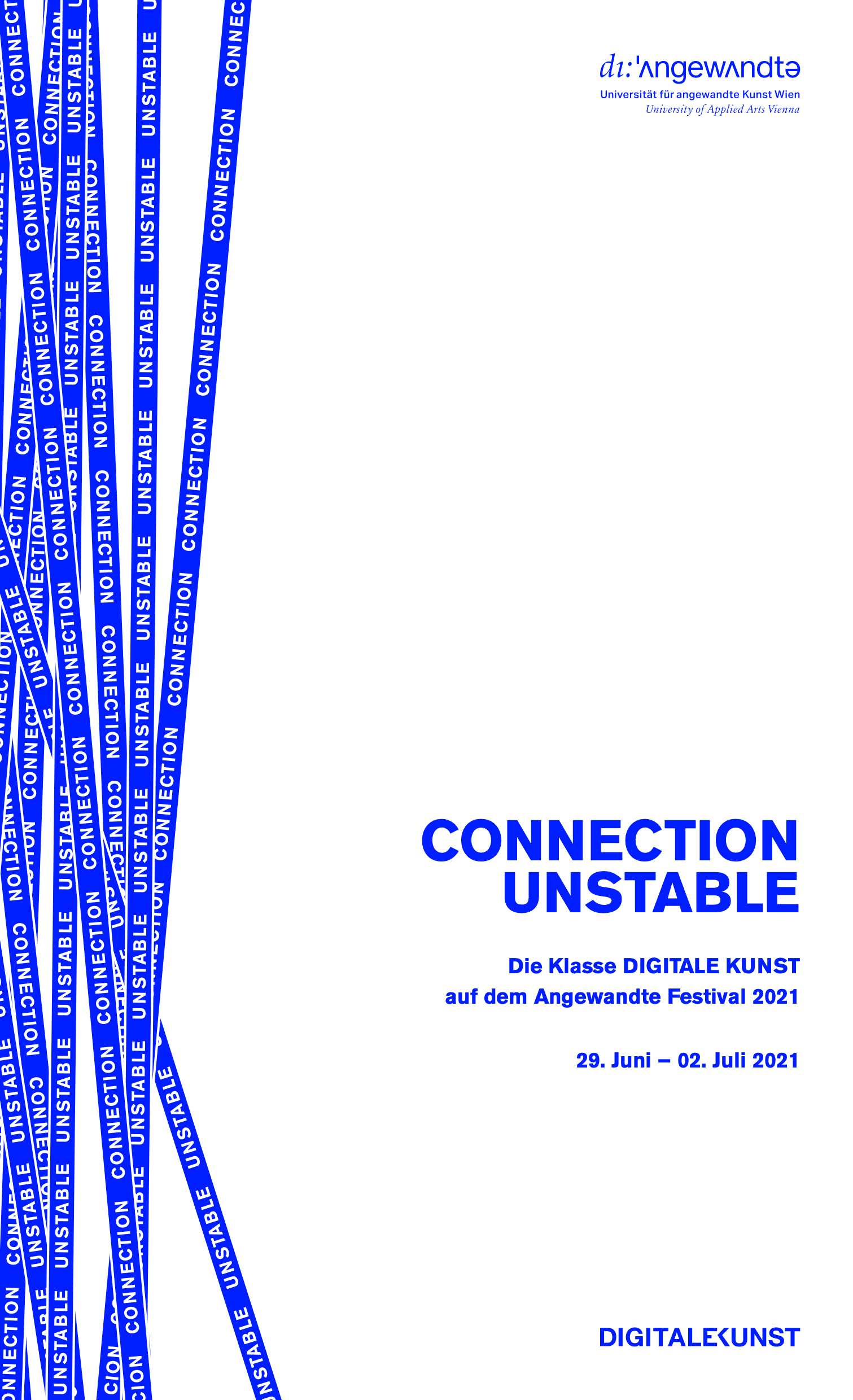 Connection Unstable exhibition flyer