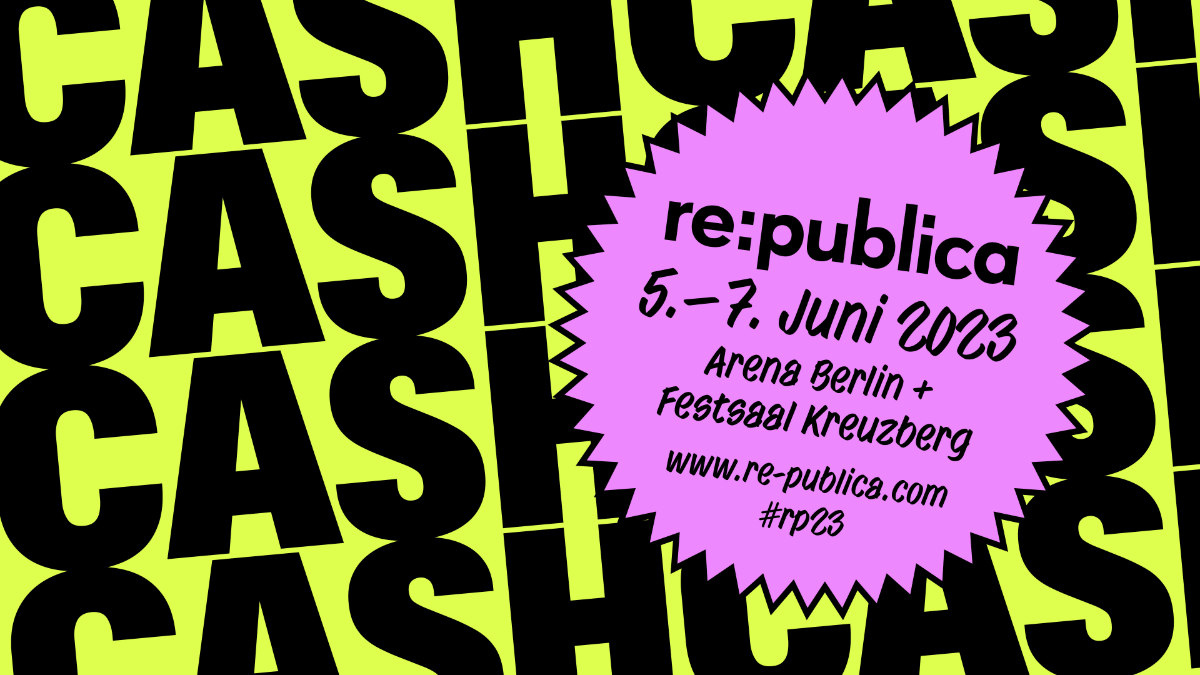 re:publica 23 exhibition flyer